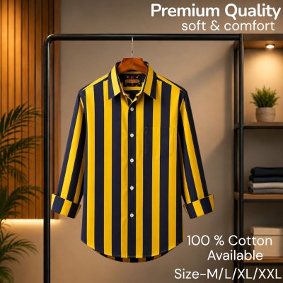 100%cartoon premium quality stipe shirt