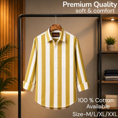 100%cartoon premium quality stipe shirt