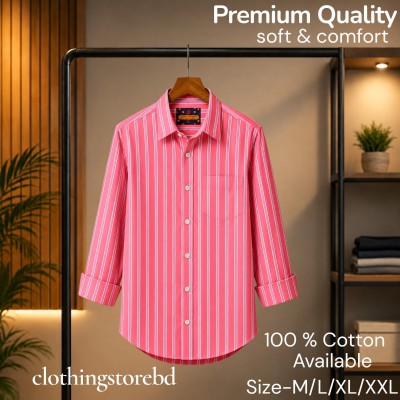 100%cartoon premium quality stipe shirt
