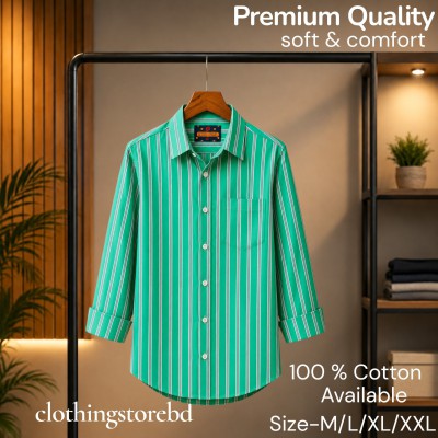 100%cartoon premium quality stipe shirt