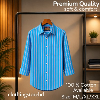 100%cartoon premium quality stipe shirt