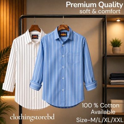 2 pis 100%cartoon premium quality stipe shirt