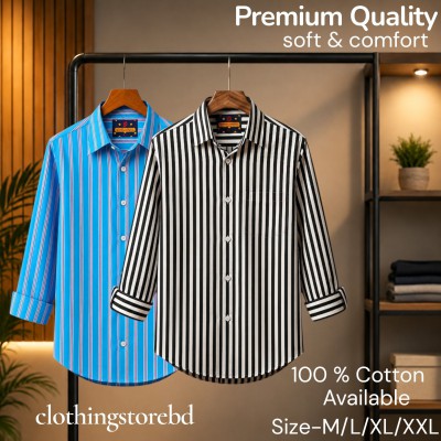 2 pis 100%cartoon premium quality stipe shirt