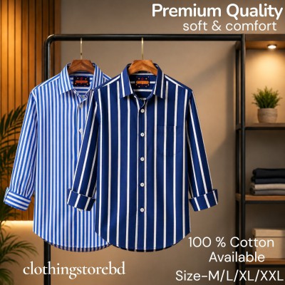 2 pis 100%cartoon premium quality stipe shirt