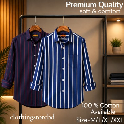 2 pis 100%cartoon premium quality stipe shirt