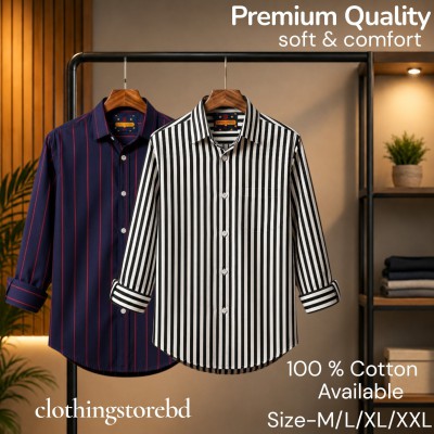 2 pis 100%cartoon premium quality stipe shirt