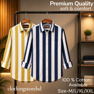 2 pis 100%cartoon premium quality stipe shirt