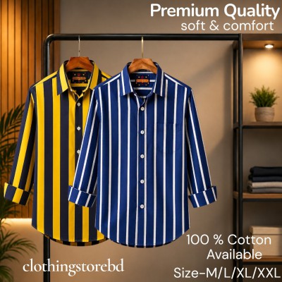 2 pis 100%cartoon premium quality stipe shirt