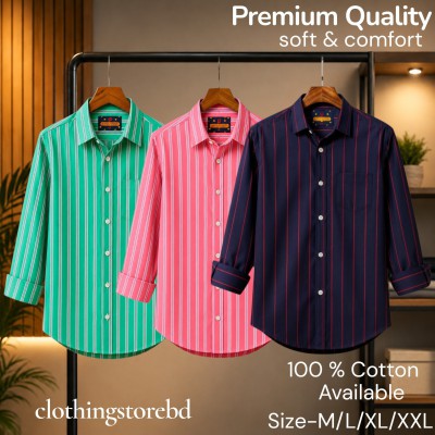 3 pis 100%cartoon premium quality stipe shirt