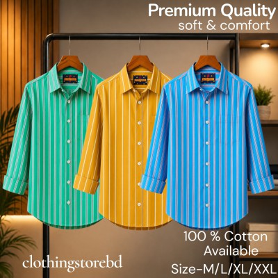 3 pis 100%cartoon premium quality stipe shirt