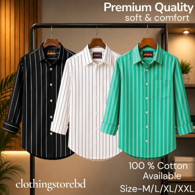 3 pis 100%cartoon premium quality stipe shirt