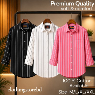 3 pis 100%cartoon premium quality stipe shirt