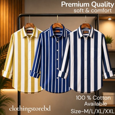 3 pis 100%cartoon premium quality stipe shirt