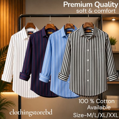 4 pis 100%cartoon premium quality stipe shirt
