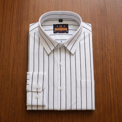 100%Cotton premium quality stipe  full seleev