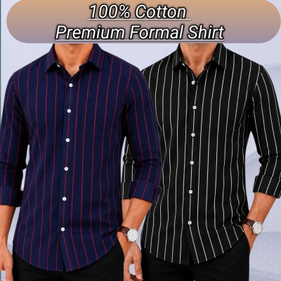 2 pis 100%cartoon premium quality stipe shirt