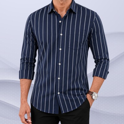 100%cartoon premium quality stipe shirt