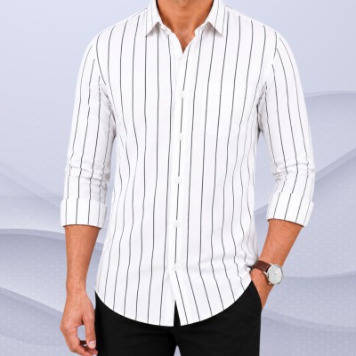 100%cartoon premium quality stipe shirt