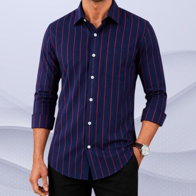 100%cartoon premium quality stipe shirt