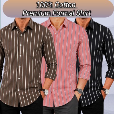 3 pis 100%cartoon premium quality stipe shirt