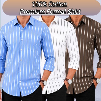 3 pis 100%cartoon premium quality stipe shirt