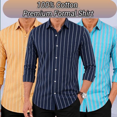 3 pis 100%cartoon premium quality stipe shirt