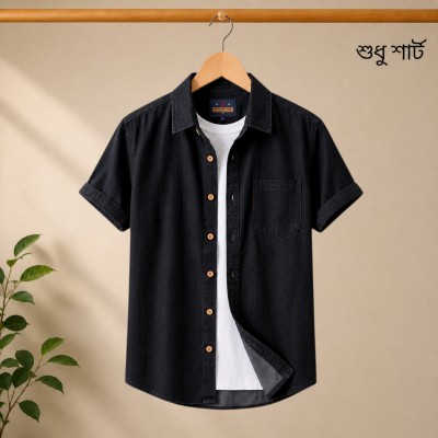 100% premium quality denim half sleeve shirt